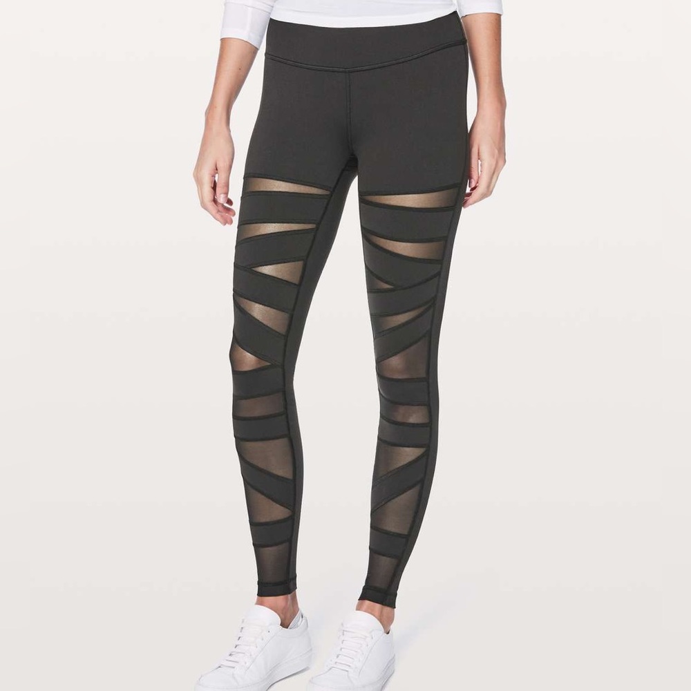 Lululemon Wunder Under Legging Tight Hi-Rise Tech Mesh 28” size 4